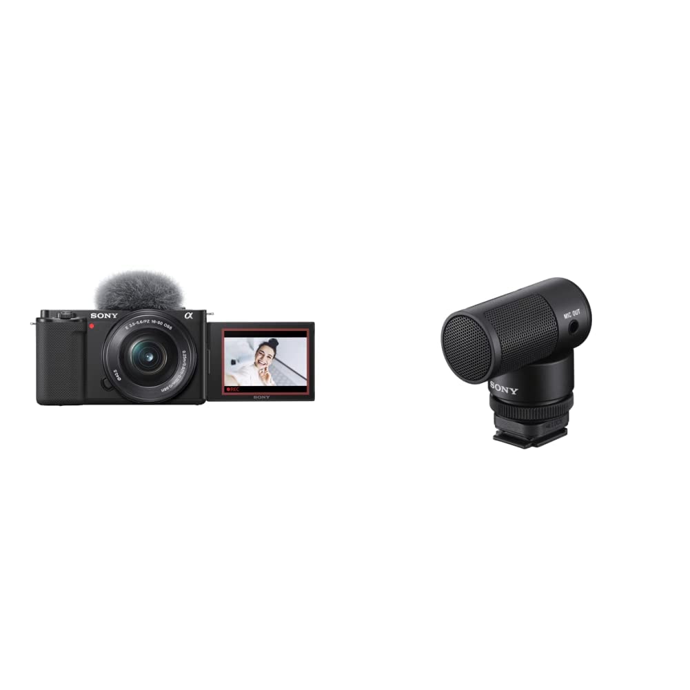 Sony Alpha ZV-E10 - APS-C Interchangeable Lens Mirrorless Vlog Camera Kit - Black