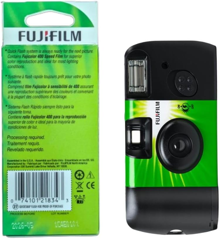 Fujifilm QuickSnap Flash 400 One Time Use 35mm Camera with Flash, 27 Exposures (20 Pack)