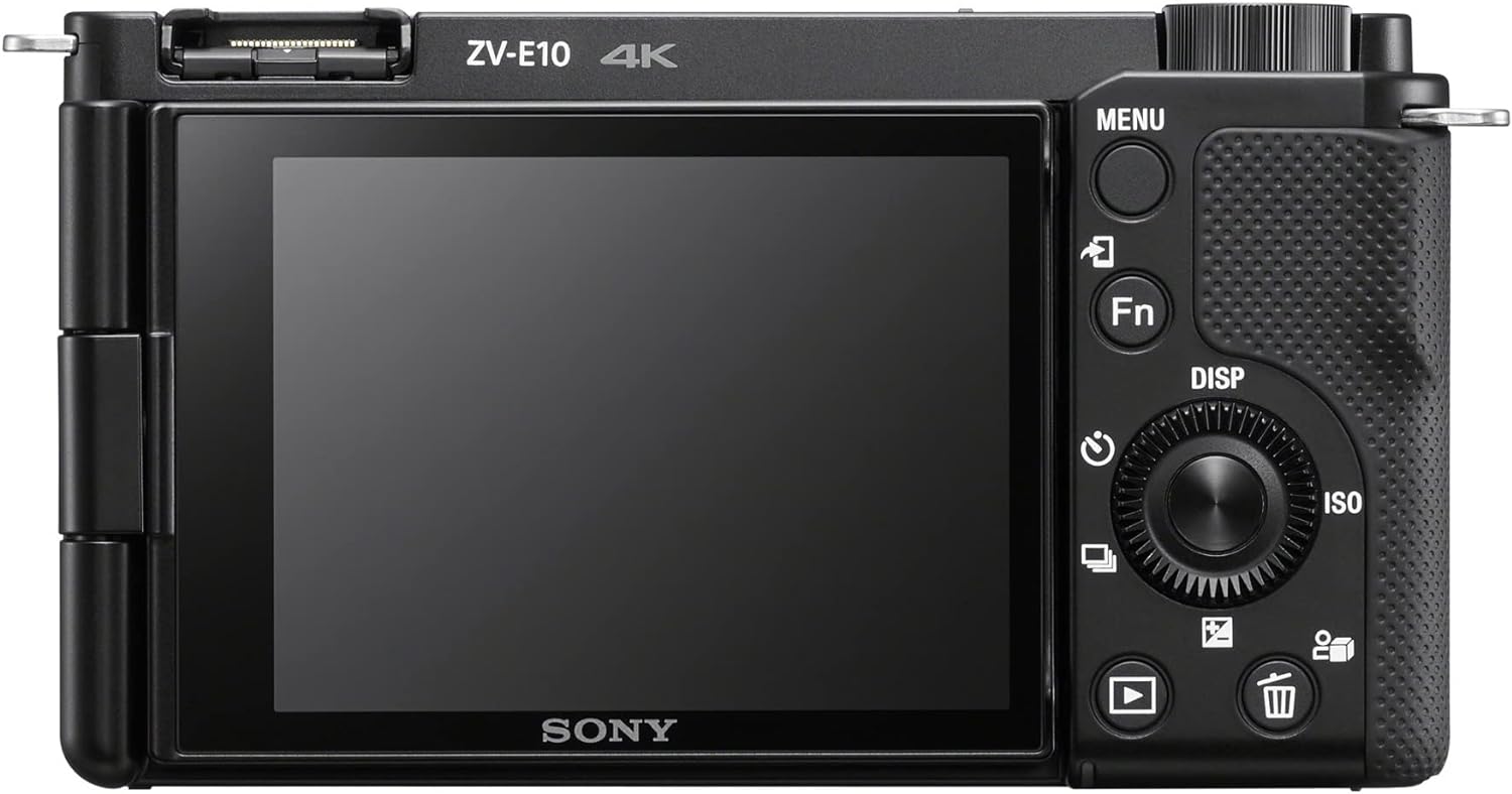 Sony Alpha ZV-E10 - APS-C Interchangeable Lens Mirrorless Vlog Camera Kit - Black