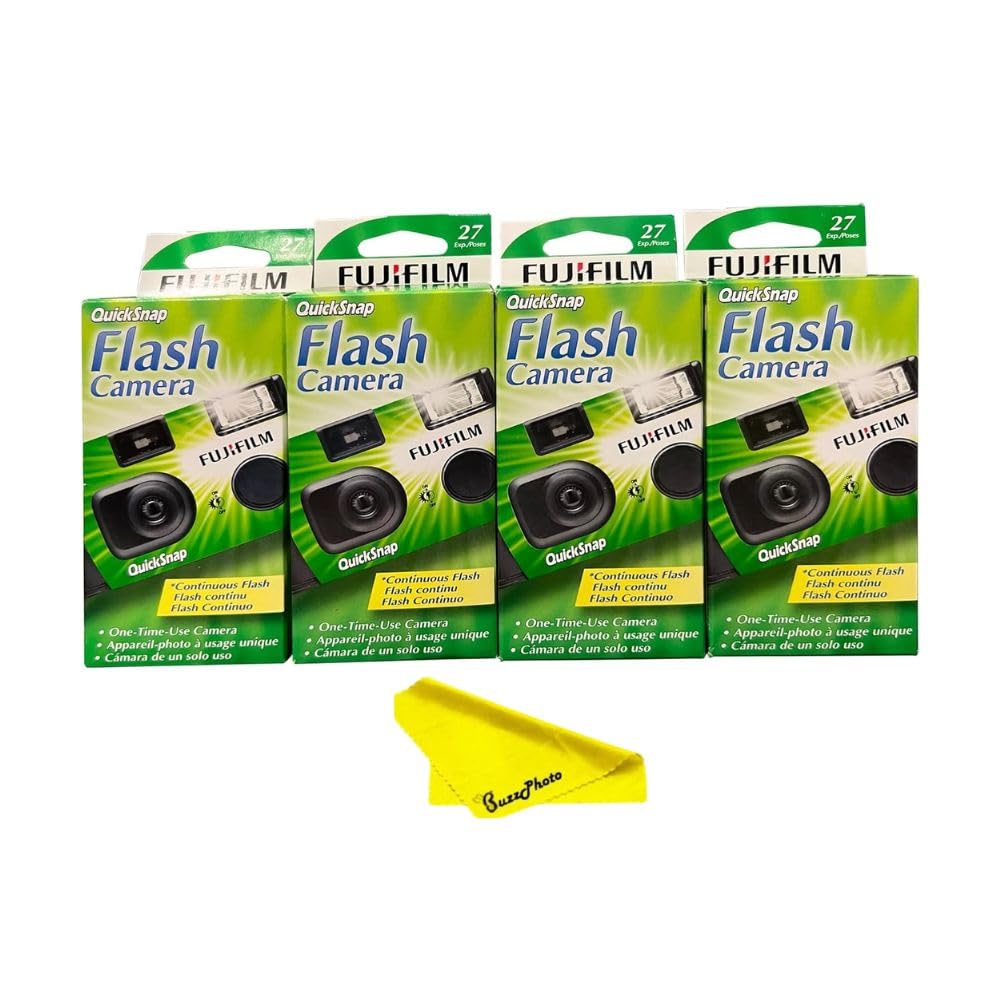 Fujifilm QuickSnap Flash 400 One Time Use 35mm Camera with Flash, 27 Exposures (20 Pack)