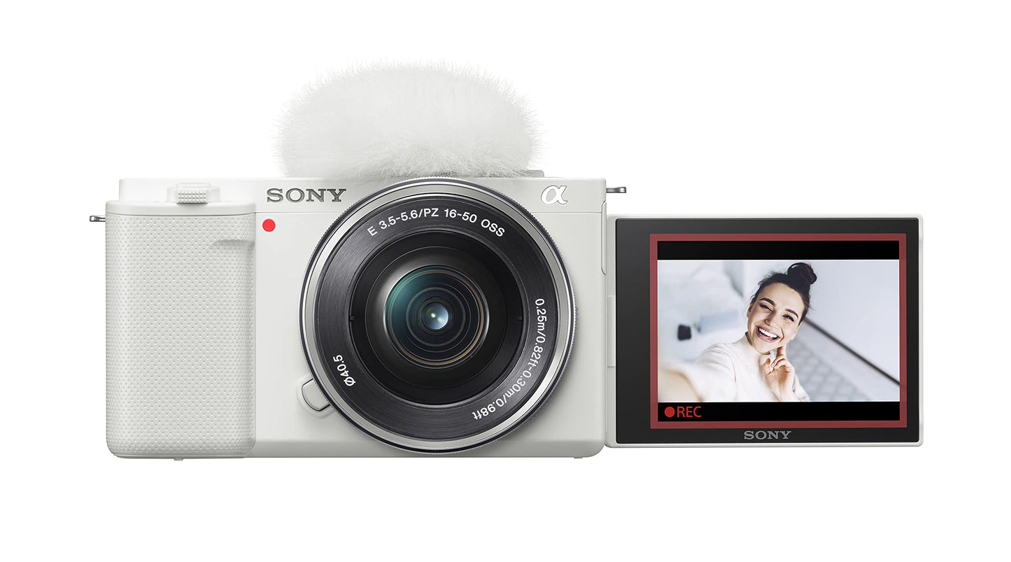 Sony Alpha ZV-E10 - APS-C Interchangeable Lens Mirrorless Vlog Camera Kit - Black
